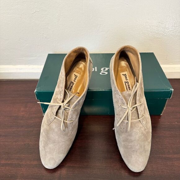 Paul Green EUC Handmade  7,5 US/5 UK/ 38Europe  Suede chukka  Boots Lace up - Picture 13 of 16